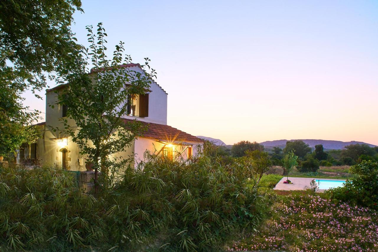 Platanos Stone House Villa Kalyves Exterior photo